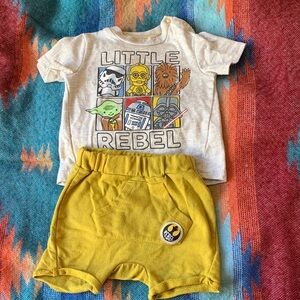 Star Wars Yellow Baby Outfit